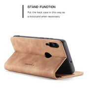 CaseMe Multifunctional Retro Frosted Horizontal Flip Leather Case for Huawei P Smart 2019 /  Honor 10 Lite, with Card Slots & Holder & Wallet(Brown)