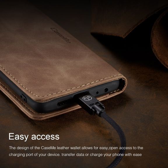 CaseMe Multifunctional Retro Frosted Horizontal Flip Leather Case for Huawei P Smart 2019 /  Honor 10 Lite, with Card Slots & Holder & Wallet(Brown)