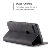 CaseMe Multifunctional Retro Frosted Horizontal Flip Leather Case for Huawei P Smart / Enjoy 7S /  Honor 9 Lite, with Card Slots & Holder & Wallet(Black)
