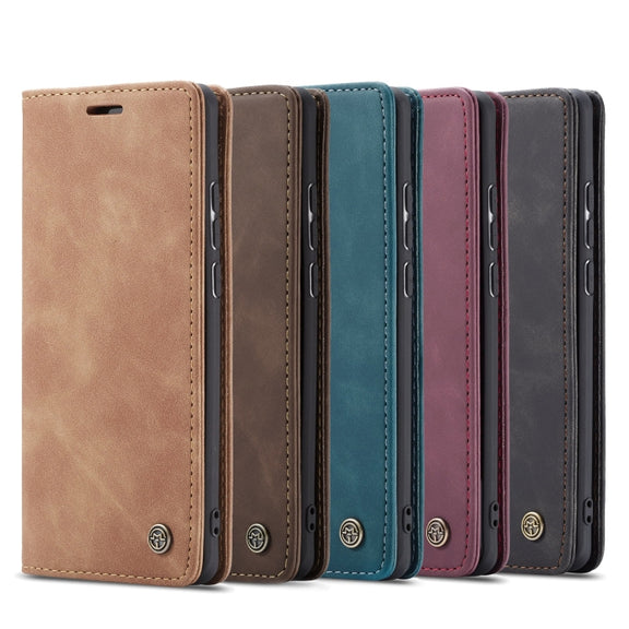 CaseMe Multifunctional Retro Frosted Horizontal Flip Leather Case for Huawei P Smart / Enjoy 7S /  Honor 9 Lite, with Card Slots & Holder & Wallet(Blue)