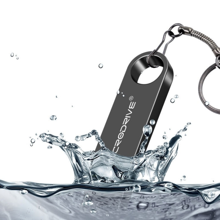 MicroDrive 128GB USB 2.0 Metal Water-resistant High Speed U Disk(Black)