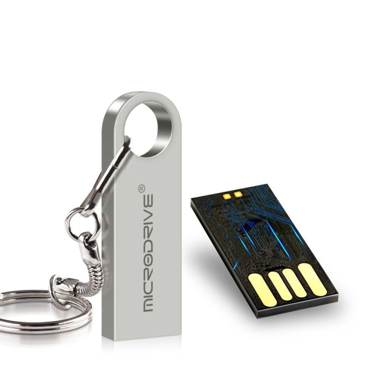 MicroDrive 128GB USB 2.0 Metal Water-resistant High Speed U Disk(Pink)