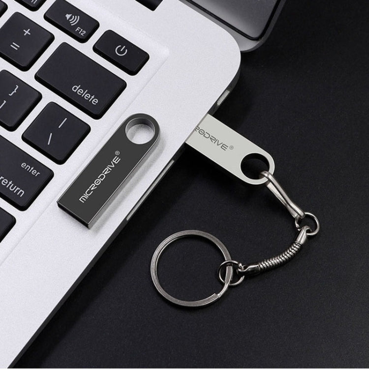 MicroDrive 128GB USB 2.0 Metal Water-resistant High Speed U Disk(Pink)