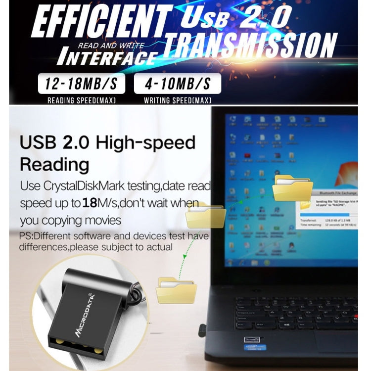 MiCRODATA 32GB USB 2.0 Computer Car Two-use Mini U Disk (Black) - free shipping - PMC Jewellery - Order now!