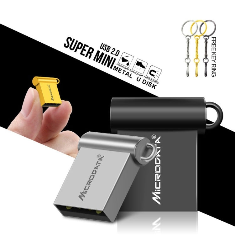 MiCRODATA 32GB USB 2.0 Computer Car Two-use Mini U Disk (Black) - free shipping - PMC Jewellery - Order now!