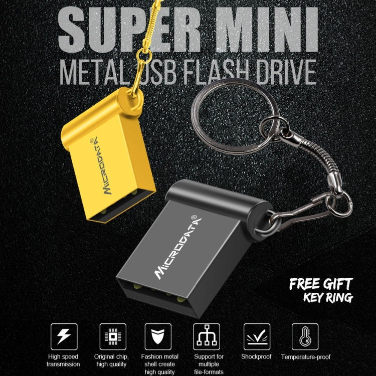 MiCRODATA 32GB USB 2.0 Computer Car Two-use Mini U Disk (Black) - free shipping - PMC Jewellery - Order now!