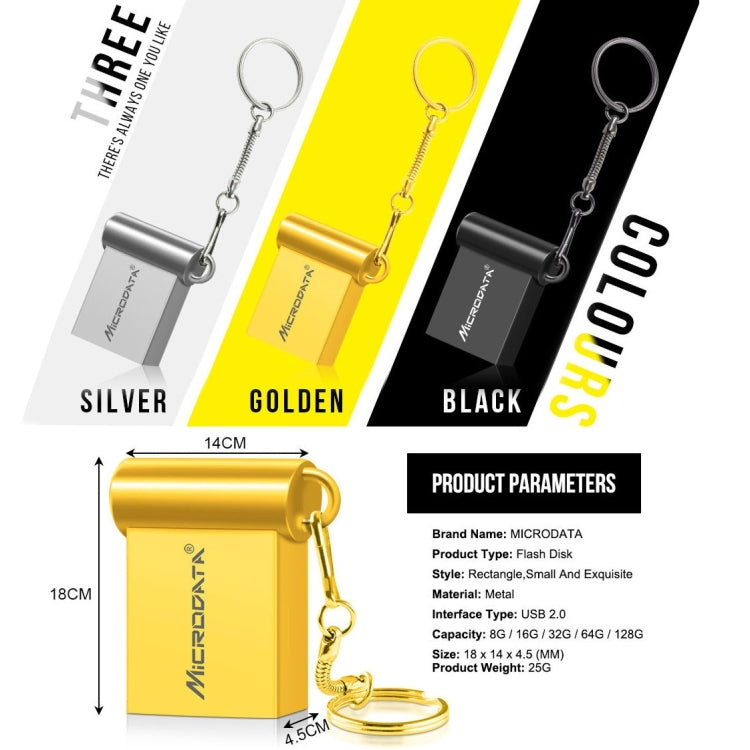 MiCRODATA 32GB USB 2.0 Computer Car Two-use Mini U Disk (Black) - free shipping - PMC Jewellery - Order now!