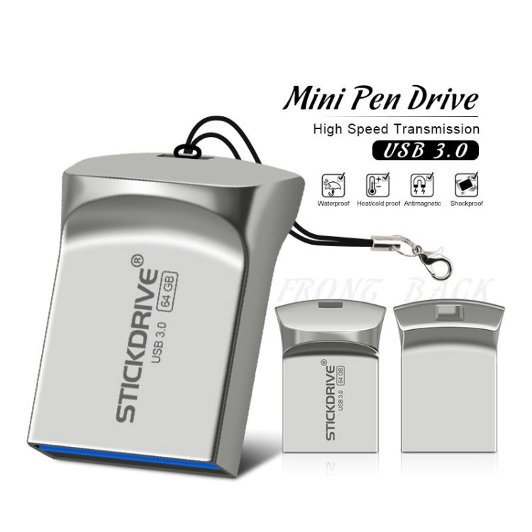 STICKDRIVE 128GB USB 3.0 High Speed Creative Metal U Disk - USB Flash Drives by STICKDRIVE | Online Shopping South Africa | PMC Jewellery | Buy Now Pay Later Mobicred