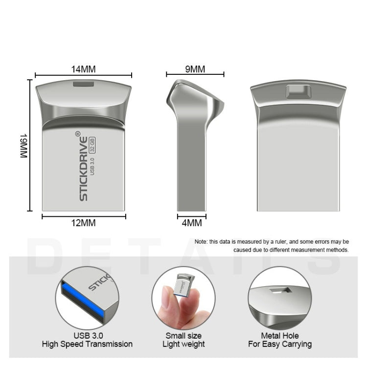 STICKDRIVE 128GB USB 3.0 High Speed Creative Metal U Disk - USB Flash Drives by STICKDRIVE | Online Shopping South Africa | PMC Jewellery | Buy Now Pay Later Mobicred