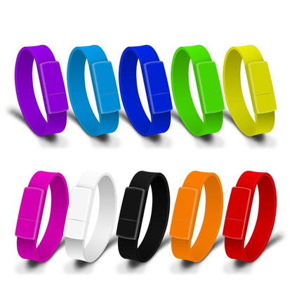 MicroDrive 128GB USB 2.0 Fashion Bracelet Wristband U Disk (Green) - free shipping - PMC Jewellery - Order now!