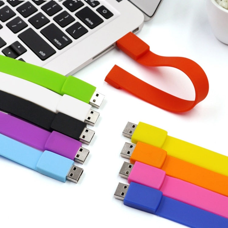MicroDrive 128GB USB 2.0 Fashion Bracelet Wristband U Disk (Blue)