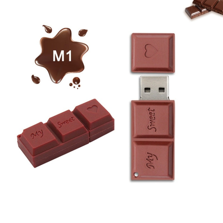 MicroDrive 128GB USB 2.0 Creative Chocolate USB Flash Drive - USB Flash Drives by MicroDrive | Online Shopping South Africa | PMC Jewellery | Buy Now Pay Later Mobicred