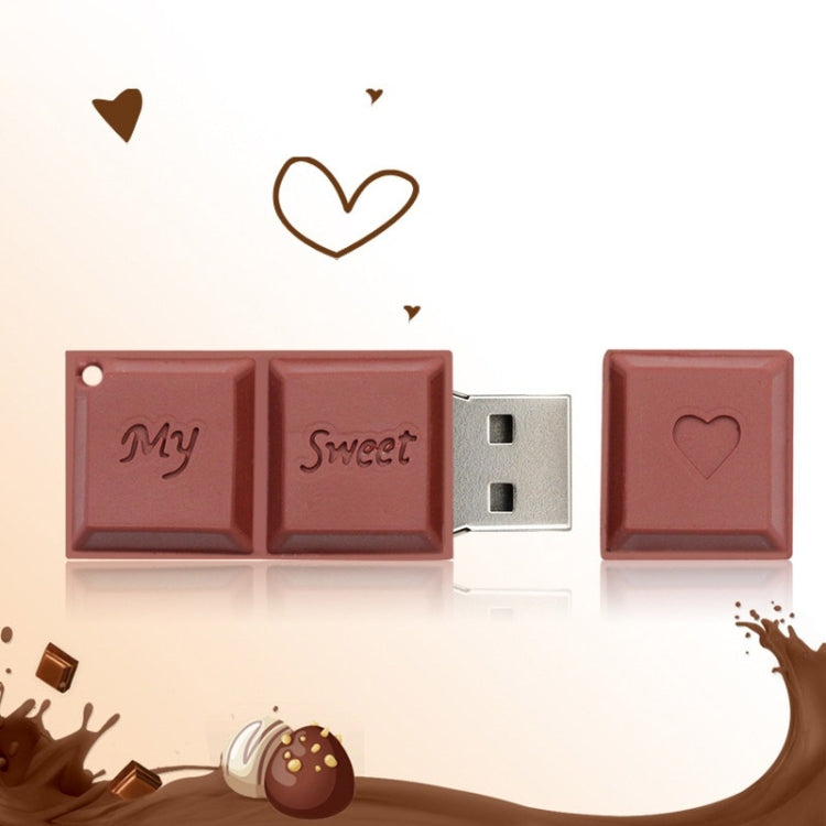 MicroDrive 128GB USB 2.0 Creative Chocolate USB Flash Drive - USB Flash Drives by MicroDrive | Online Shopping South Africa | PMC Jewellery | Buy Now Pay Later Mobicred