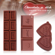 MicroDrive 128GB USB 2.0 Creative Heart Chocolate U Disk