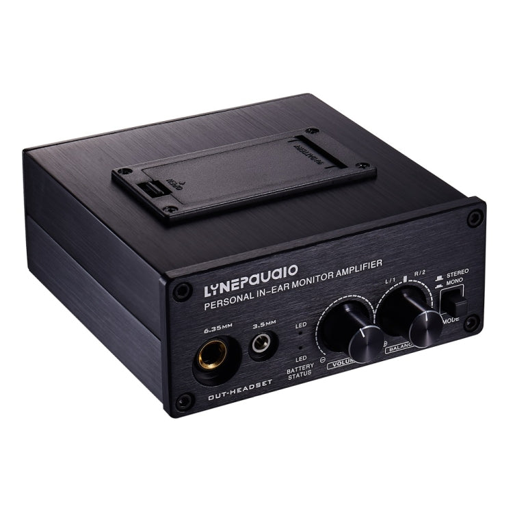 LINEPAUDIO B982 Power Amplifier Instrument Drummer Earphone Monitor Signal Amplifier, Dual XLR Input (Black) - free shipping - PMC Jewellery - Order now!