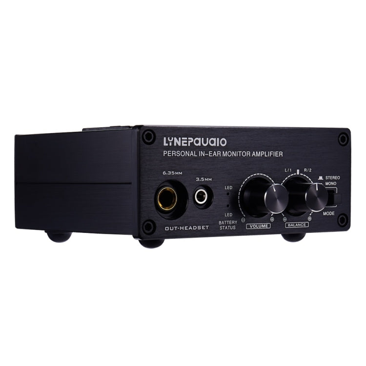 LINEPAUDIO B982 Power Amplifier Instrument Drummer Earphone Monitor Signal Amplifier, Dual XLR Input (Black)