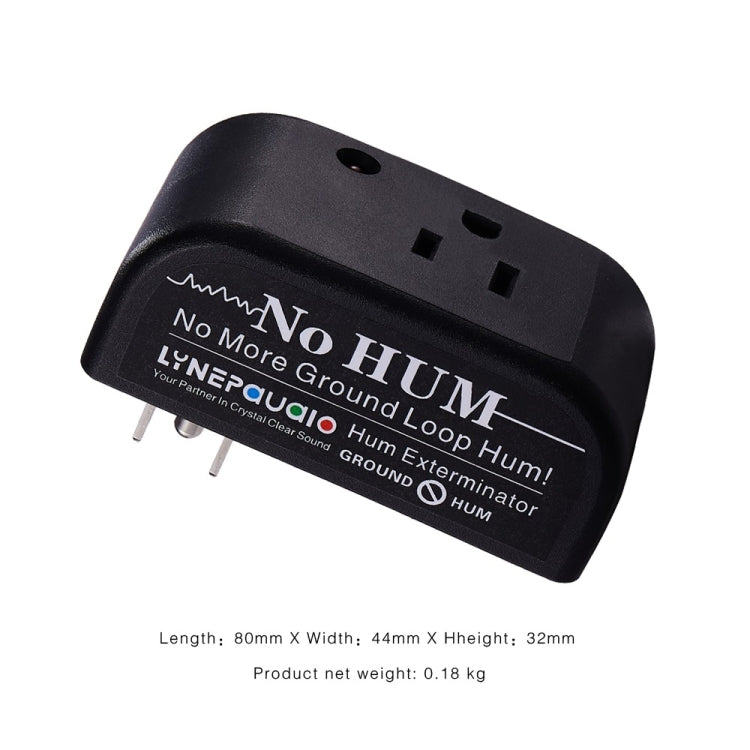 LINEPAUDIO B983 AC Ground Circuit No-Hum Buzz Eliminator, US Plug (Black)