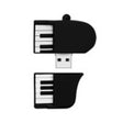 MicroDrive 128GB USB 2.0 Triangle Guitar U Disk - USB Flash Drives by MicroDrive | Online Shopping South Africa | PMC TechLife | Buy Now Pay Later Mobicred