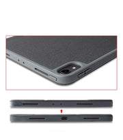 Mutural Exquisite Series Cloth Texture PU+TPU Leather Case for iPad Pro 12.9 inch (2018), with 3-Fold Holder & Pen Slot & Sleep & Wake-up Function