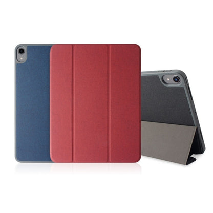 Mutural Exquisite Series Cloth Texture PU+TPU Leather Case for iPad Pro 12.9 inch (2018), with 3-Fold Holder & Pen Slot & Sleep & Wake-up Function - free shipping - PMC Jewellery - Order now!