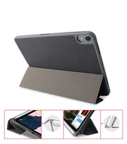 Mutural Exquisite Series Cloth Texture PU+TPU Leather Case for iPad Pro 12.9 inch (2018),  with 3-Fold Holder & Pen Slot & Sleep & Wake-up Function