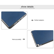 Mutural Exquisite Series Cloth Texture PU+TPU Leather Case for iPad Pro 10.5 inch, with 3-Fold Holder & Pen Slot & Sleep & Wake-up Function(Black)
