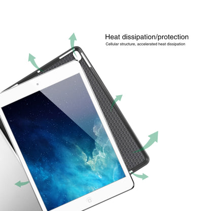 Mutural Exquisite Series Cloth Texture PU+TPU Leather Case for iPad Pro 10.5 inch, with 3-Fold Holder & Pen Slot & Sleep & Wake-up Function(Red) - free shipping - PMC Jewellery - Order now!