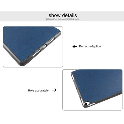 Mutural Exquisite Series Cloth Texture PU+TPU Leather Case for iPad Pro 10.5 inch, with 3-Fold Holder & Pen Slot & Sleep & Wake-up Function(Red) - free shipping - PMC Jewellery - Order now!