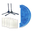 XI275 Pair I258 Side Brush + 4 PCS I206 Filter + 2 PCS I262 Cleaning Rag for ILIFE V8S - For ILIFE Accessories by PMC TechLife | Online Shopping South Africa | PMC TechLife | Buy Now Pay Later Mobicred