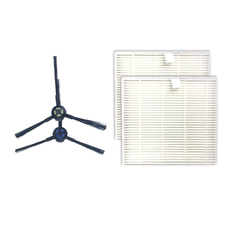 XI279 1 Pair I258 Side Brush + 2 PCS I206 Filter for ILIFE V8S - For ILIFE Accessories by PMc TechLife | Online Shopping South Africa | PMc TechLife | Buy Now Pay Later Mobicred