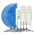 XI297 3 Pairs K614 Side Brushes + 5 PCS K636 Rags + 6 PCS I207 Filters+ 5 PCS G604 Magic Adhesive Stickers for ILIFE A4 - For ILIFE Accessories by PMC TechLife | Online Shopping South Africa | PMC TechLife | Buy Now Pay Later Mobicred