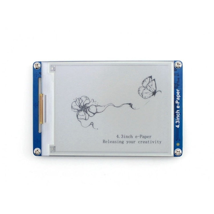 Waveshare 4.3 inch 800x600 Pixel Serial Interface Electronic Paper Display UART Module - free shipping - PMC Jewellery - Order now!