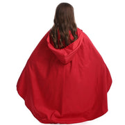 Little Red Riding Hood Parent Child Fairy Tale Drama Performance Costume Little Red Riding Hood Dress Little Maid Two Dress Halloween Costume (Color:Cape+Maid Size:XS)