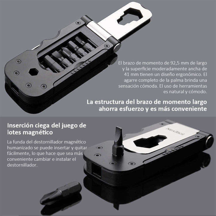 NexTool Multi-functional Bicycle Tool Mini Pocket Bike Toolbox Outdoor Wrench Repair Tool Magnetic Sleeve - Maintenance tools by NexTool | Online Shopping South Africa | PMC Jewellery | Buy Now Pay Later Mobicred
