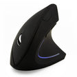 Battery Version Wireless Mouse Vertical 2.4GHz Optical Mouse (Black) - Wireless Mice by PMC TechLife | Online Shopping South Africa | PMC TechLife