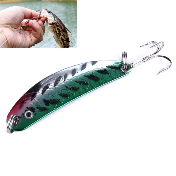 HENGJIA SPB30 30 PCS Sequin Set Metal Sequins False Bait Fresh Sea Bass Fishing Bait, Length: 2.5 to 4cm , Boxed