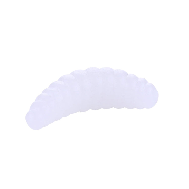 HENGJIA SO106 50 PCS 20mm Simulation Bread Bait Worms Crescent Soft Bait Horseback Fish Worm Bait Fishing Gear (White) - Fishing Lures by HENGJIA | Online Shopping South Africa | PMC TechLife