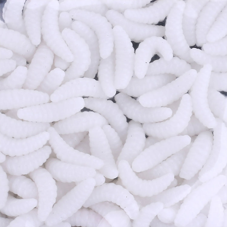 HENGJIA SO106 50 PCS 20mm Simulation Bread Bait Worms Crescent Soft Bait Horseback Fish Worm Bait Fishing Gear (White) - Fishing Lures by HENGJIA | Online Shopping South Africa | PMC TechLife