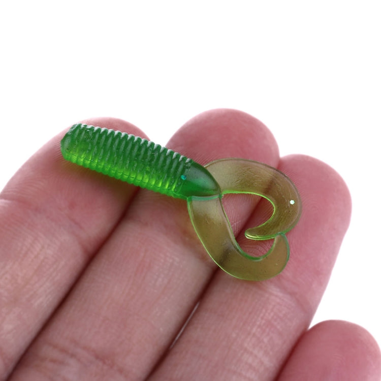 HENGJIA SO105 20 PCS 3.5cm/0.9g Double Tailed Bait Soft Bait for Sea Fishing (Red)