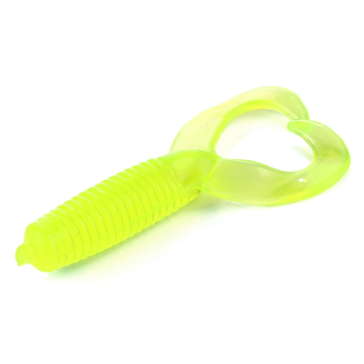 HENGJIA SO105 20 PCS 3.5cm/0.9g Double Tailed Bait Soft Bait for Sea Fishing (Yellow) - Fishing Lures by HENGJIA | Online Shopping South Africa | PMC TechLife | Buy Now Pay Later Mobicred