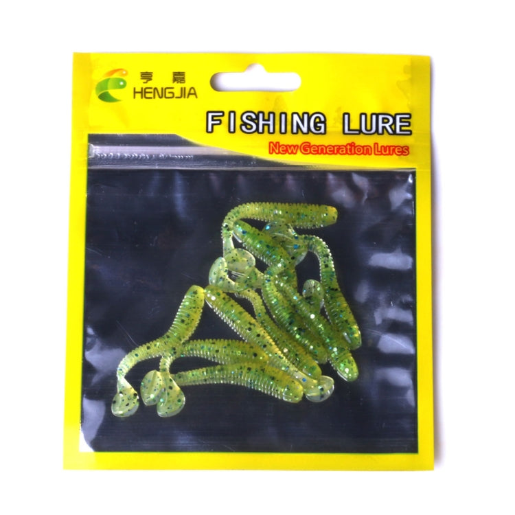 HENGJIA SO041 5cm/0.6g 10 PCS Fishing Wobbler Soft Jigging Fishing Lure Worm Swimbaits Silicone Bait