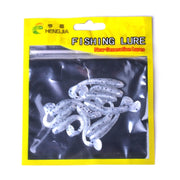 HENGJIA SO041 5cm/0.6g 10 PCS Fishing Wobbler Soft Jigging Fishing Lure Worm Swimbaits Silicone Bait