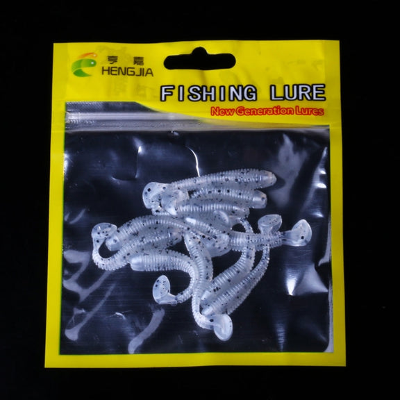 HENGJIA SO041 5cm/0.6g 10 PCS Fishing Wobbler Soft Jigging Fishing Lure Worm Swimbaits Silicone Bait