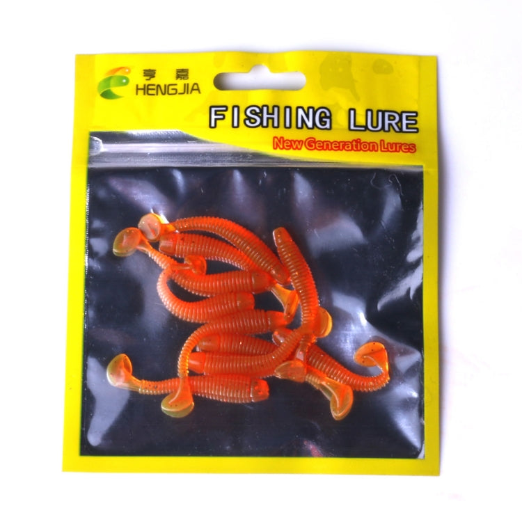 HENGJIA SO041 5cm/0.6g 10 PCS Fishing Wobbler Soft Jigging Fishing Lure Worm Swimbaits Silicone Bait - Fishing Lures by HENGJIA | Online Shopping South Africa | PMC TechLife | Buy Now Pay Later Mobicred