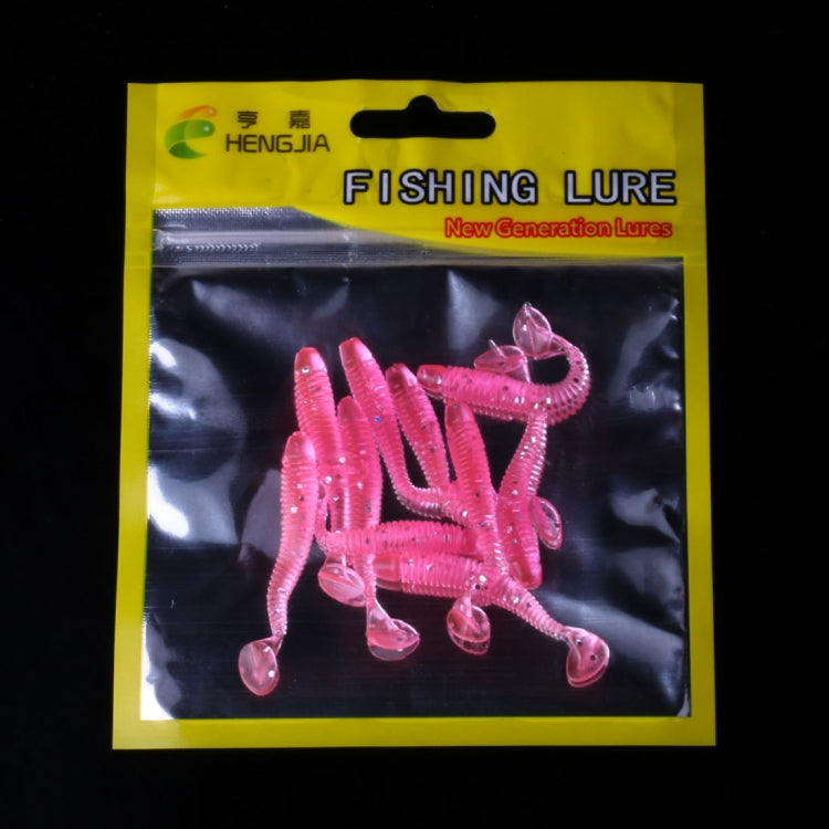 HENGJIA SO041 5cm/0.6g 10 PCS Fishing Wobbler Soft Jigging Fishing Lure Worm Swimbaits Silicone Bait