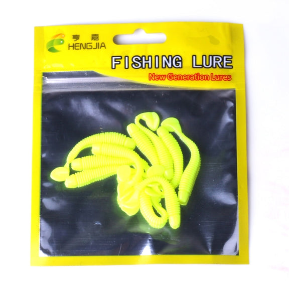 HENGJIA SO041 5cm/0.6g 10 PCS  Fishing Wobbler Soft Jigging Fishing Lure Worm Swimbaits Silicone Bait