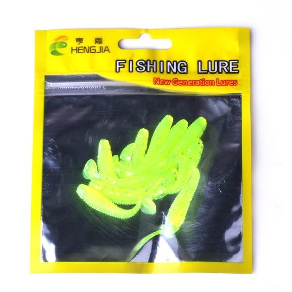 HENGJIA SO041 5cm/0.6g 10 PCS  Fishing Wobbler Soft Jigging Fishing Lure Worm Swimbaits Silicone Bait