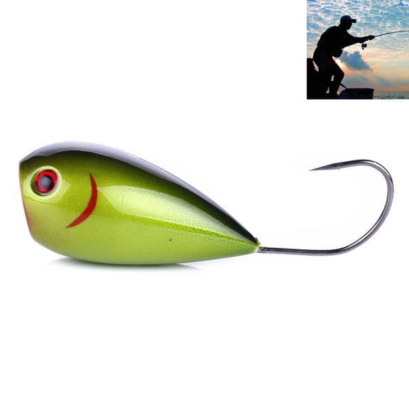 HENGJIA PO036 8cm/13g Big Mouth Single Hook Hitting Water Wave Hard Bait Lure Outdoor Fishing Gear Lure Fishing Bait Fishing Tackle (PO036-4)