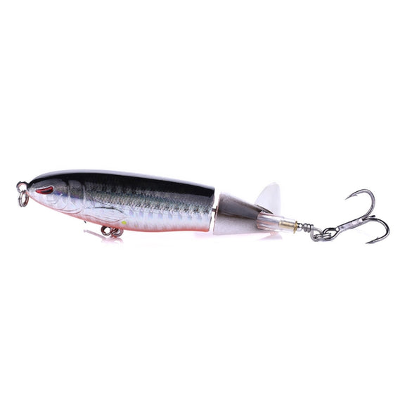 HENGJIA PE018 10cm/13g Propeller Tractor Shaped Hard Baits Fishing Lures Tackle Baits Fit Saltwater and Freshwater (1#)