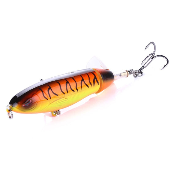 HENGJIA PE018 10cm/13g Propeller Tractor Shaped Hard Baits Fishing Lures Tackle Baits Fit Saltwater and Freshwater (8#)
